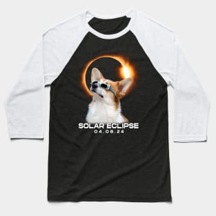 Corgi Eclipse Expedition: Stylish Tee Featuring Cute Welsh Corgis Baseball T-Shirt